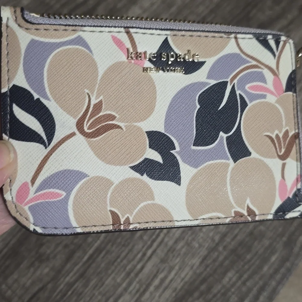 Kate Spade Multicolor Floral Card Holder